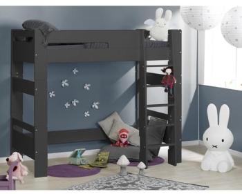 Lit mezzanine enfant London Anthracite 90x190 avec Lit mezzanine enfant London