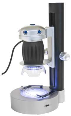 Microscope Bresser à main USB 1,3MP sur colonne
