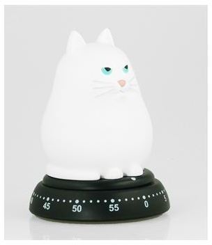 Minuteur Cat blanc