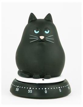 Minuteur Cat noir