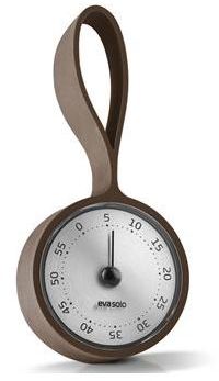 Minuteur avec sangle marron café