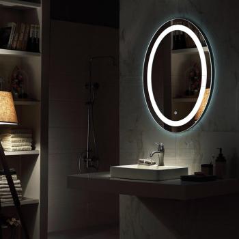 Miroirs lumineux anti buée LED design rond diametre Miroirs lumineux anti buée