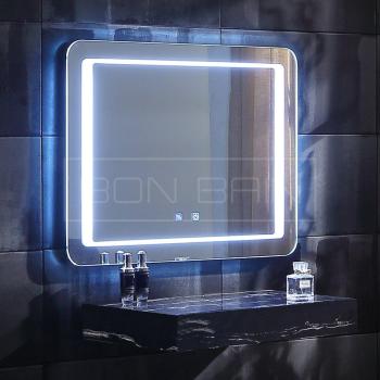 Miroir rectangulaire LED design moderne salle de bain Miroir rectangulaire LED design