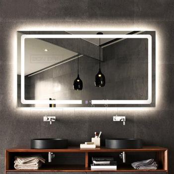 Grand Miroir salle de bain led design rectangulaire Grand Miroir salle de bain