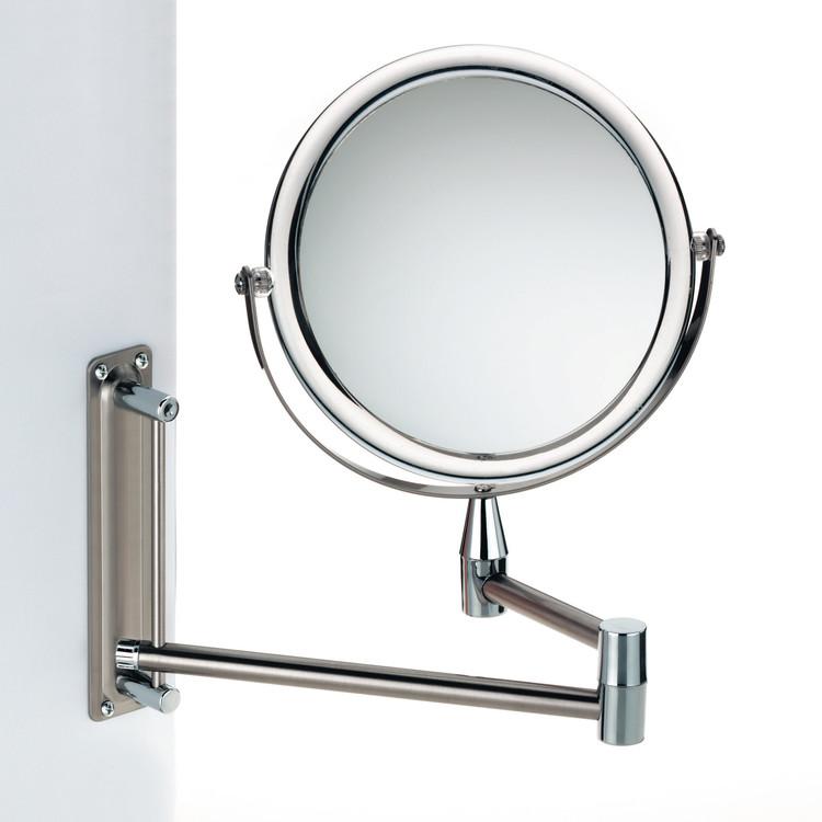 Miroir grossissant salle de bain mural en métal ch