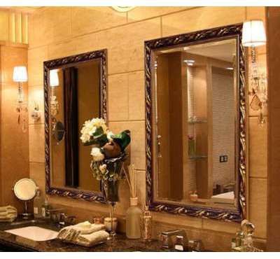 Miroir salle de bain baroque sculpture sur bois SC