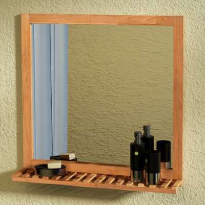 VidaXL Miroir de salle bain Bois noyer massif 60 x