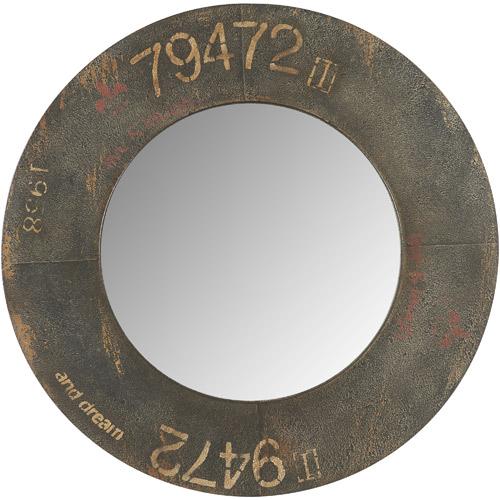 Miroir rond en métal style factory Gavin Athezza D