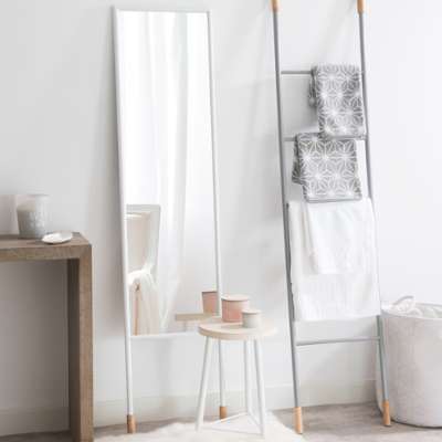 Miroir psyché en métal blanc H 170 cm HOLEN