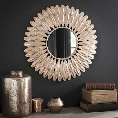 Miroir rond en métal D 51 cm SWAHILI