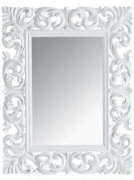 Miroir Rivoli blanc 90x70