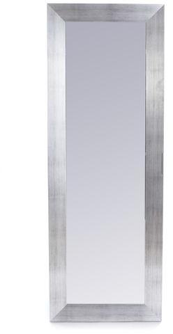 Miroir rectangulaire effet acier brossé 40x140cm {