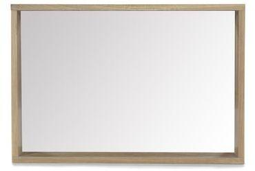 Miroir rectangulaire de salle de bains en chêne 80