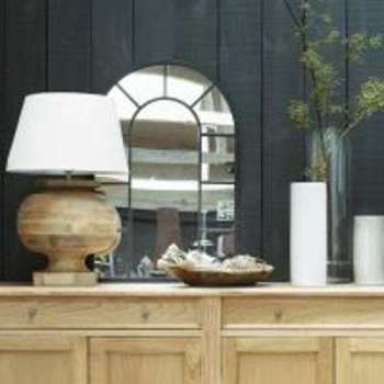 Miroir en métal effet rouille H 90 cm CHEVERNY Miroir en métal effet rouille