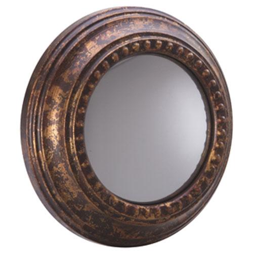 Miroir oeil de sorcière rond en métal convexe Athe