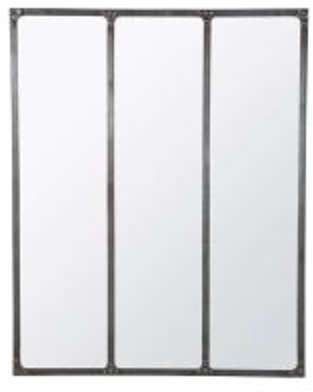 Miroir en métal effet rouille H 120 cm CARGO