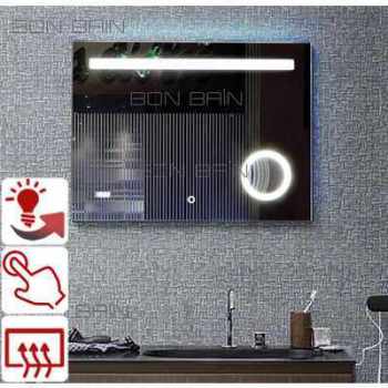 Miroir rectangulaire LED design moderne salle de bain Miroir rectangulaire LED design