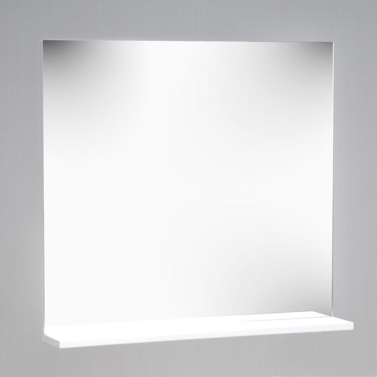 Miroir mural en bois pour salle de bain avec table