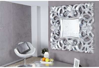 Miroir mural style baroque en forme carré coloris