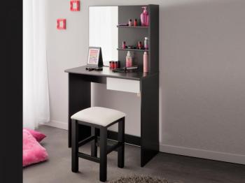 Coiffeuse PEPPER noir/blanc