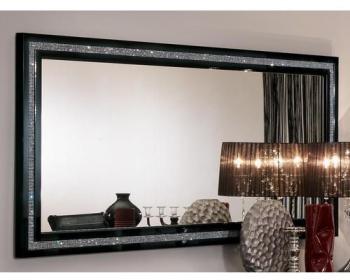 Miroir PERLA 190 cm noir laqué Miroir PERLA 190 cm noir laqué