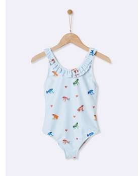 Maillot de bain grenouilles fille imprimé grenouilles Maillot de bain grenouilles