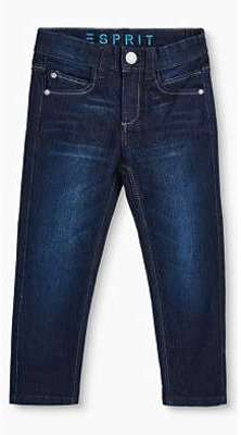 Jean stretch foncé à taille ajustable