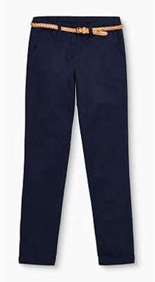 Chino ceinturé en coton stretch