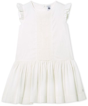 Robe de cérémonie fille Petit Bateau blanc