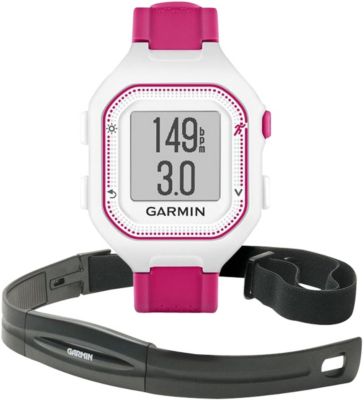 Montre sport GPS Garmin Forerunner25 Blanc/Rose +C
