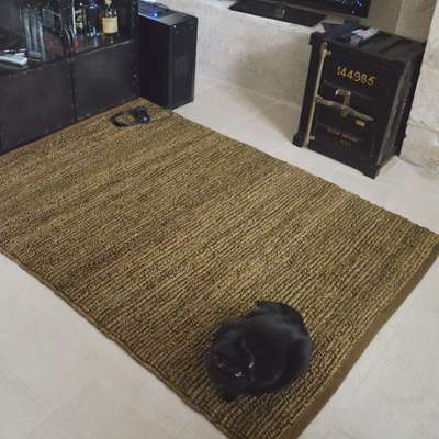 Tapis Fabrique 100% jute - Havane - 200 x 290 cm