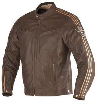 Blouson cuir moto IXON OPIUM marron