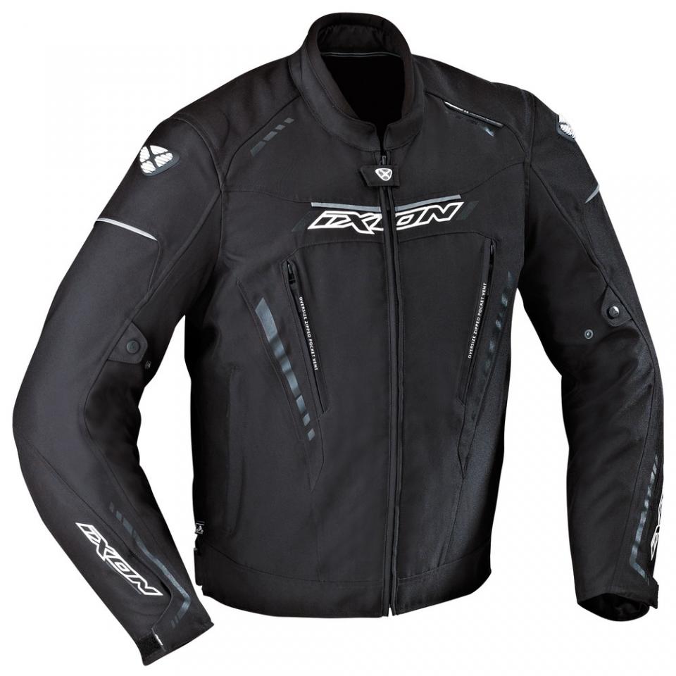Blouson moto textile IXON EXODUS HP noir blanc