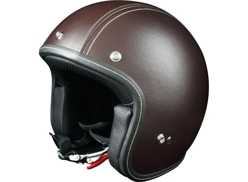 Casque moto ORIGINE Primo Cuir Marron