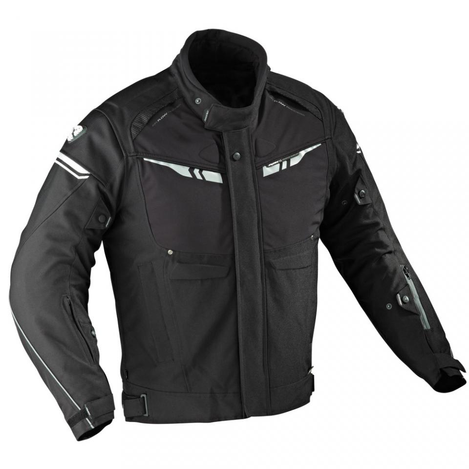 Blouson moto textile IXON SIRRUS HP noir blanc