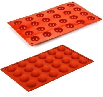 Moule demi-sphères en silicone - Planche 24 mini s