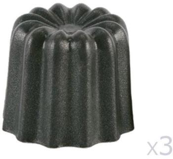 Moules à cannelé D.5.5cm - Lot de 3 Aluminium