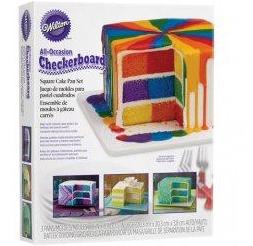 Moule Gateau Damier Carré Wilton