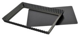 Moule à tourtière carrée fond mobile