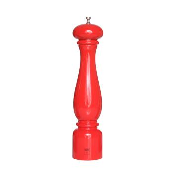 Moulin à poivre 32cm en bois laqué rouge - Torino