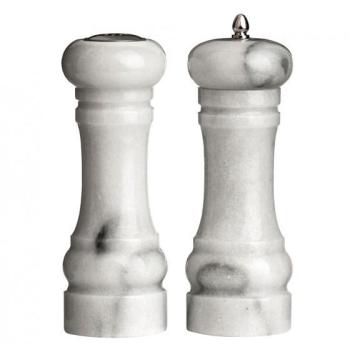 Salière et Poivrière Design en Marbre Blanc