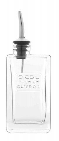 Bouteille Huile d’Olive Rectangulaire 0.25 L Luigi