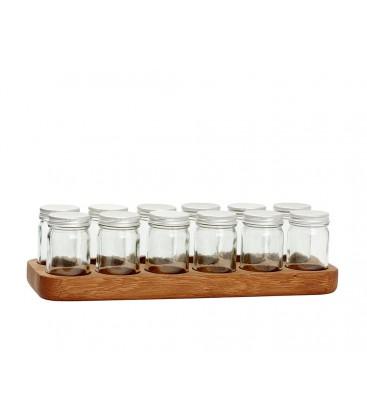 Support à Épices à Poser et ses 12 Pots à Épices e