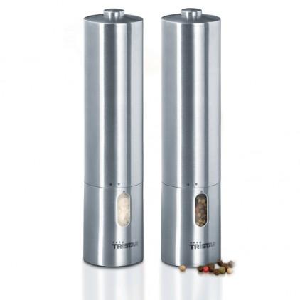 Set de 2 moulins poivre et sel avec témoin lumineu