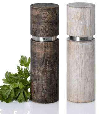 Duo de moulins Textura Antique en bois