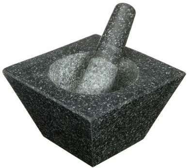 Mortier pilon trapèze en granit