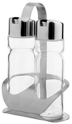 Ménagère Inox - Set de 2 Pièces: Huile, Vinaigre -