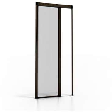 Moustiquaire enroulable porte Luxe ALU - Marron RA