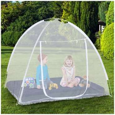 Moustiquaire dôme pop up 190 x 125 cm mobile pour