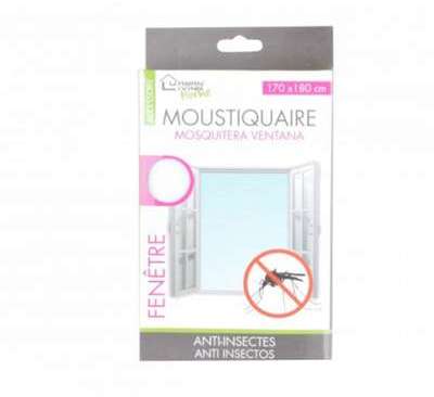 Lot 4 Kit Moustiquaire Fenêtre Blanc Anti Insectes